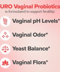 URO Vaginal Probiotics for Women pH Balance with Prebiotics & Lactobacillus Blend - Womens Health Supplement - Promote Healthy Vaginal Odor & Vaginal Flora, 60 Count (Pack of 1) Capsules (Pack of 1) 22 617TmZwgZmL 2