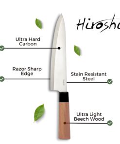 Premium Sushi & Sashimi Chef’s Knives – Set of 4 Knives - Ultra High Carbon Steel Blades 11 617VTVJEyUL