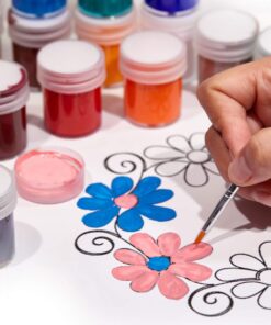 TBC The Best Crafts Halloween Acrylic Paint Jar, 24 Vivid Colors Model Paint Set, 0.5oz/15ml Each, Rich Pigment, Glides Smoothly 31 617W6sRjrfL