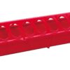 Little Giant® Plastic Poultry Feeder Base | 20 Inches | Heavy Duty Plastic Feeding Tray with Holes | Chicken Feeder Trough | Poultry Tray | Red 53 617WJCwVicL