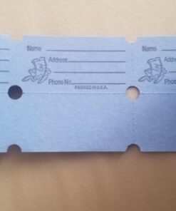 INDIANA TICKET CO. Consecutively Numbered Double Ticket Roll, Blue, 2000 Tickets per Roll 7 617WiYVMgPL