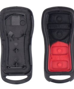 KEMANI Car Key Case for 2004-2009 Nissan Quest 5 Button Keyless Remote Entry Fob Shell with Button pad Replacement 13 617YS0MXVBL