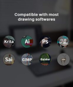 Drawing Tablet HUION Inspiroy H640P Graphics Tablet with Battery-Free Stylus 8192 Pressure Sensitivity 6 Hot Keys, 6 x 4inch Drawing Pad for Digital Art, Design & Animation, Work with Mac, PC & Mobile 35 617a2Bf6x5L