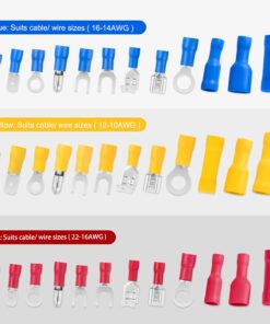 Nilight 540 PCS Electrical Connectors, Insulated Wire Terminals,Wire Connectors Spade Bullet Ring Connector Solderless Crimp Terminals Kit with 12 Size Assortment Terminal Set,2 Years Warranty 22 617bNVbnAxL
