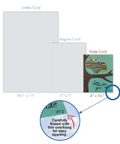 The Best Card Company - 10 Blank Note Cards for Kids (4 x 5.12 Inch) - Cute Assorted Boxed Notecards, Fun Child Cards - Life's A Hoot M6630OCB 14 617cBJbFtFL