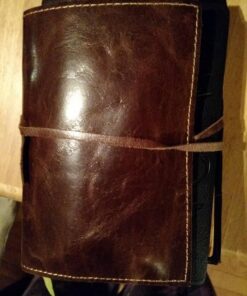 Rustic Genuine Leather Pencil Roll - Pen and Pencil Case - Dark Brown 50 617cPM4sY5L