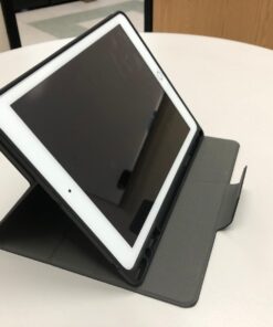 Antbox iPad 6th/5th Generation Case 9.7'' Vegan Leather Case Compatible with iPad Air 2/iPad Pro 9.7''/Air 1 with Apple Pencil Holder Magnetic Clasp Design (Black) Black 41 617eN04qm1L