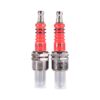 WOOSTAR A7TC Spark Plug 3 Electrode Replacement for 50cc 70cc 90cc 110cc 125cc Scooter Dirt Pocket Bike ATV Moped Quad Pack of 2