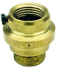 Watts R 8FR Brass Hose Connection Vacuum Breaker with Freeze Relief. Size 3/4 in, Gold