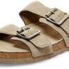 Madden Girl Women's Brando Slide-On Sandal 6 Taupe Fabric