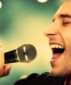 Pyle Professional Dynamic Vocal Microphone - Moving Coil Dynamic Cardioid Unidirectional Handheld Microphone with ON/OFF Switch Includes 15ft XLR Audio Cable to 1/4'' Audio Connection - PDMIC59,Black 16 617irklRDBL