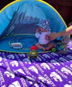Sunba Youth Baby Beach Tent, Baby Pool Tent, UV Protection Infant Sun Shelters Beach Shade Tent, Pop Up Baby Tent for Beach Blue 30 617izsLsSqL