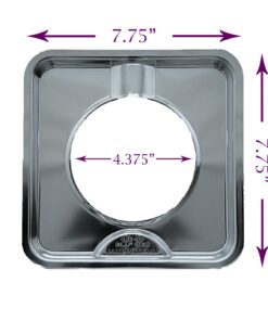 Alternative view of Range Kleen SGP-400 Chrome Square Range Pan / Yellow Label (4-PACK)