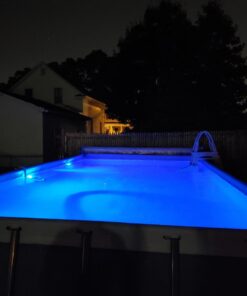 Intex Underwater LED Magnetic Above Ground Wall Pool Light with Magnetic Transmitter and 4 Different Color Options, Multicolor/White Wall Light 33 617j9XAADTL