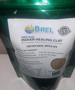 Bael Wellness Bentonite Clay with Turmeric and Cloves Powder Indian Healing, Fullers Earth for Facial Mask, Hair, Bath and Spa 19 617jtb9veSL