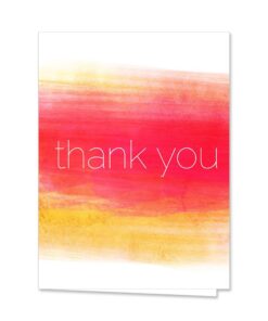 Ombre Watercolor Thank You Note Cards / 36 Greeting Card Set With Envelopes / 6 Colorful Thank You Designs Ombre Watercolor 27 617lMyhX9CL