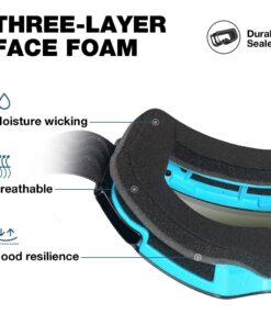 ZIONOR X4 Ski Goggles Magnetic Lens - Snowboard Snow Goggles for Men Women Adult A0 Vlt 13.67% Blue Lens Blue Frame 56 617mVn7jDiL