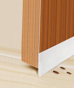 SUNMON Silicone Door Draft Stopper – 39 inches Door Seal Strip for Under Door Seal Gap Interior & Exterior Doors Weather Stripping Soundproof (White) White 11 617oFr0zwL