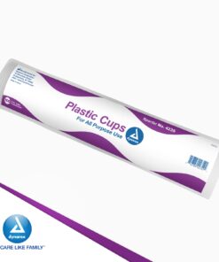 Dynarex Disposable Clear Drinking Cups - Single Use Plastic Cups for Office, Hospital, Clinic - with Rolled Rim, Ribbed Center - 3oz, Bulk Supplies Box of 100 3 oz. 17 617sqMJQ0rL