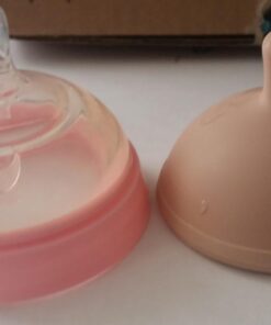 mimijumi Baby Bottle (2 pcs.) Very Hungry 8 oz Bottle with Slow Flow, Lighter Nipple - Medical Grade Silicone Anti-Colic Baby Bottles for Breastfed Babies - Newborns 0-6 Months 8oz (Slow Flow) 58 617taXwaVNL