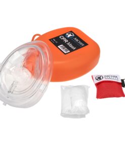 CPR Mask (with Additional Keychain CPR Mask) - First Aid Face Shield with One-Way Breath Valve - Archer MedTech Brand 18 617v3vnH2VL