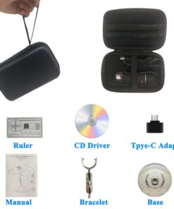 Jiusion Original 40-1000X USB Microscope with Portable Carrying Case, Digital Magnification Endoscope Camera 8 LEDs Metal Base for Micro USB USB-C Android, Windows Mac Linux Chrome 36 617wDZXGyL