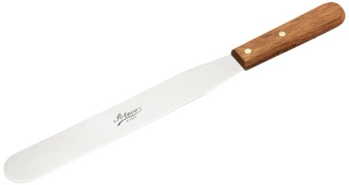 Ateco Straight Spatula with 10-Inch Stainless Steel Blade, Wood Handle 10 Inch Straight - 10"