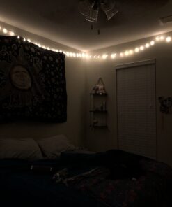 RaThun Globe String Lights 49 Feet 100 led,8 Modes Fairy Plug in Indoor String Lights for Bedroom,Classroom,Outdoor, Patio,Garden,Party,Wedding-Warm White 49.2ft string lights plug in 30 617xbb2nP2L