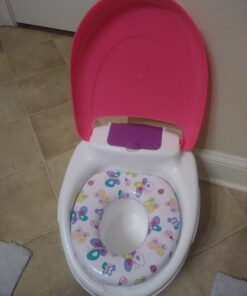 Summer Infant Step by Step Potty, Pink - 3-in-1 Potty Training Toilet - Features Contoured Seat, Flushable Wipes Holder and Toilet Tissue Dispenser, 13x9.5x15.5 Inch (Pack of 1) 1 Count (Pack of 1) 55 617y9lvvizL