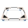 SPACECARE Mobile Roller with 4 Locking Wheels - Adjustable Furniture Dolly Washing Machine Stand Refrigerator Base Moving Cart Off White 7 618 kPpPIJL
