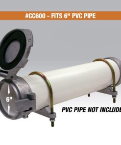 Buyers Products CC600 PVC Conduit Carrier Kit, 6 Inch Diameter, Mounting Hardware Included, Spring-Loaded Latch, Weather-Resistant Door Gasket 6" Diameter 36 6180MB0wRUL
