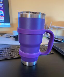 F-32 Handle - 19 COLORS - 20oz Size - Compatible with 20 Oz YETI Tumbler Travel Mug (20OZ, PURE PURPLE) 20ozPure Purple (100% Purple) 20.0 ounces 25 6181CcjPTwL