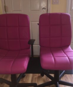 Flash Furniture Clayton Mid-Back Pink Quilted Vinyl Swivel Task Office Chair 43 6183ZY5u6L