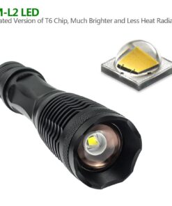 BlueFire 1200 Lumen Super Bright XM-L2 LED Handheld Flashlight with Adjustable Focus and 5 Light Modes, Outdoor LED Torch, Tactical Flashlight for Camping & Hiking 32 6186iZn1hfL