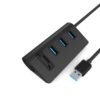 USB 3.0 HUB, Cateck Bus-Powered USB 3.0 3-Port Aluminum Hub with 2-Slots Card Reader Combo for iMac, MacBook Air, MacBook Pro, MacBook, Mac Mini, PCs and Laptops, Black USB 3.0 HUB black