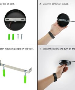 LIGHTESS Black Pendant Light Dimmable, Industrial Hanging Lights Metal Barn Farmhouse Kitchen Lighting Edison Ceiling Mount Fixture, OLL466 27 6187VgXhlEL