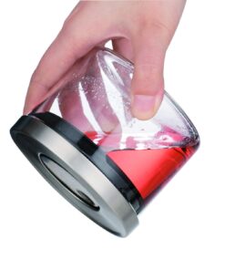 Balchy 5-Piece Canisters Sets with Silicone Seal Borosilicate Glass Jars Vacuum Seal for Tea Coffee Sugar Pop Flour Canister for Kitchen large 25 618DnWRBvL