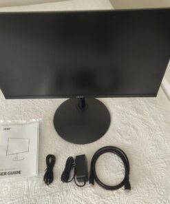 Acer SH242Y Ebmihx 23.8" FHD 1920x1080 Home Office Ultra-Thin IPS Computer Monitor AMD FreeSync 100Hz Zero Frame Height/Swivel/Tilt Adjustable Stand Built-in Speakers HDMI 1.4 & VGA Port 23.8-inch 50 618EFaxlqmL