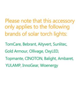 Bebrant Extension and Joint Kits 4-Pack for Solar Flame Torches, 12" Extension Makes Solar Torches Taller Pole-4 Pack 9 618EFdoDa3L