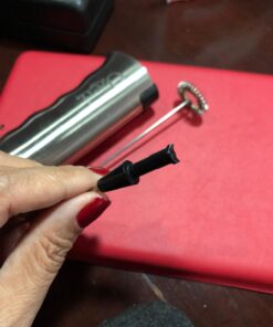 Ozeri Deluxe Milk Frother and Whisk in Stainless Steel with Stand and 4-Frothing Attachments 38 618F27ftzcL