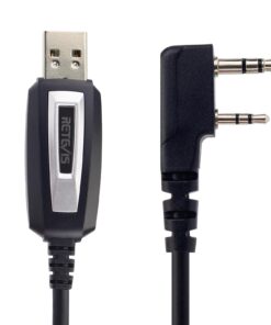 Retevis 2 Pin 2 Way Radio USB Programming Cable Compatible with Retevis RT22 RT21 RT68 RT22S RT19 RT86 RT15 H-777 NR10 RT85 RB89 RB29 Baofeng UV-5R BF-888S Arcshell AR-5 TYT Walkie Talkie(1 Pack) 12 618FjF1TtyL