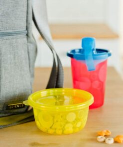 The First Years Take and Toss Spill-Proof Sippy Cup, Assorted, Pack of 6 6 Count (Pack of 1) Cups w/ Spill Proof Lid 27 618FxhlMGXL