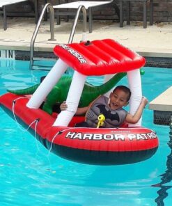 Swimline Fireboat Squirter Inflatable Pool Toy Red/White, 60 X 33 X 32" Fireboat Pool Squirter (Red) 23 618Ig2Cf0NL