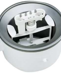 KitchenAid Ice Cream Maker Attachment - Excludes 7, 8, and most 6 Quart Models, Fits 5 to 6 quart Mixers fits 5 and 6 quart mixers Discontinued 13 618LSemoKKL