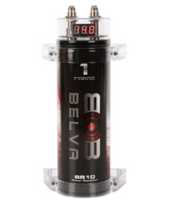 Alternative view of Belva Professional Grade 1 Farad Capacitor and 4 Gauge Amplifier Kit with 2 Channel RCA Comb Kit (Blue) With 4 Gauge Amp Kit and RCA 1.0 Farad (blue)