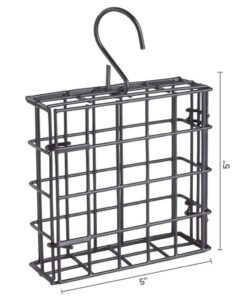 Alternative view of More Birds Suet Cage Bird Feeder, Fruit and Suet Feeder, Single Cake Capacity ,Black Black