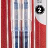 uni-ball Vision Elite BLX Rollerball Ink Pens Refills Bold Point, 0.8mm, Blue/Black, 2 Pack