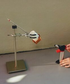 EISCO 3-Finger Lab Clamp with Bosshead Clamp Holder for Lab Stand Rod - PVC Coated Prongs for Holding Objects up to 3.5" Diameter - Beaker Holder, Flask Clamp with Swivel Boss Head 12 618UiLY32fL