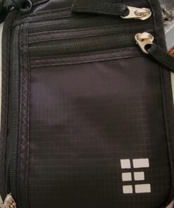 Travel Neck Wallet with RFID Blocking, Travel Neck Pouch Passport Holder for Women and Men Keep Valuables Safe One Size Black 47 618VS2Fj tL