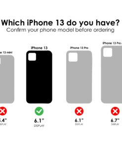 Alternative view of OtterBox iPhone 13 (ONLY) Prefix Series Case - BLACK CRYSTAL, Ultra-Thin, Pocket-Friendly, Raised Edges Protect Camera & Screen, Wireless Charging Compatible REACT